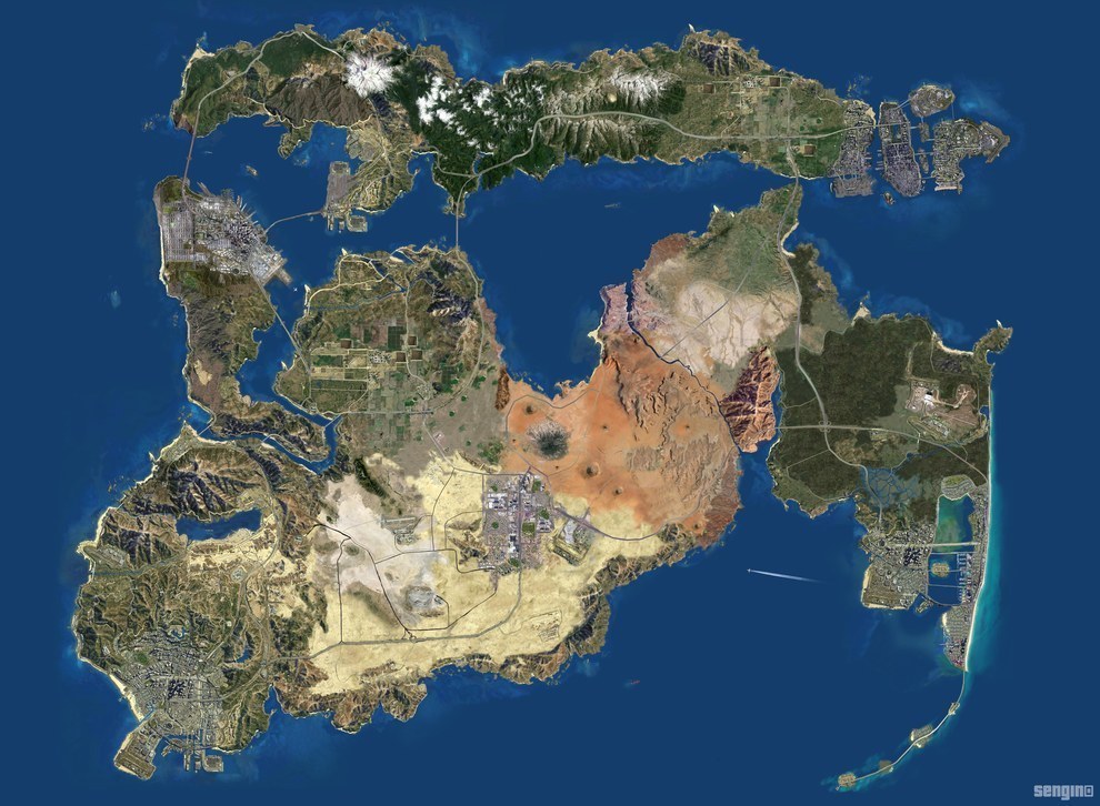 fallout 4 map size vs gta 5